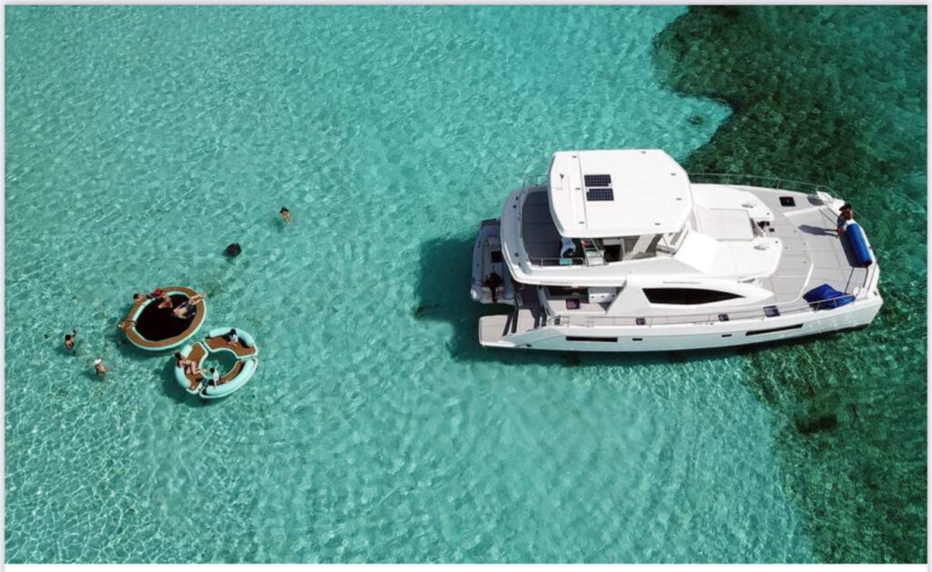 most luxury catamaran on cozumel island